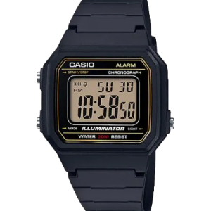 W217H-9AV | Black Digital Men's Easy Reader Watch