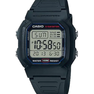 W800H-1AV | Black Digital Watch