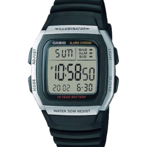W96H-1AV | Black Digital Watch