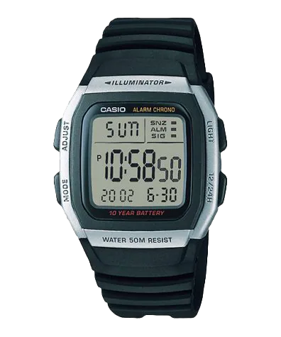 W96H-1AV | Black Digital Watch