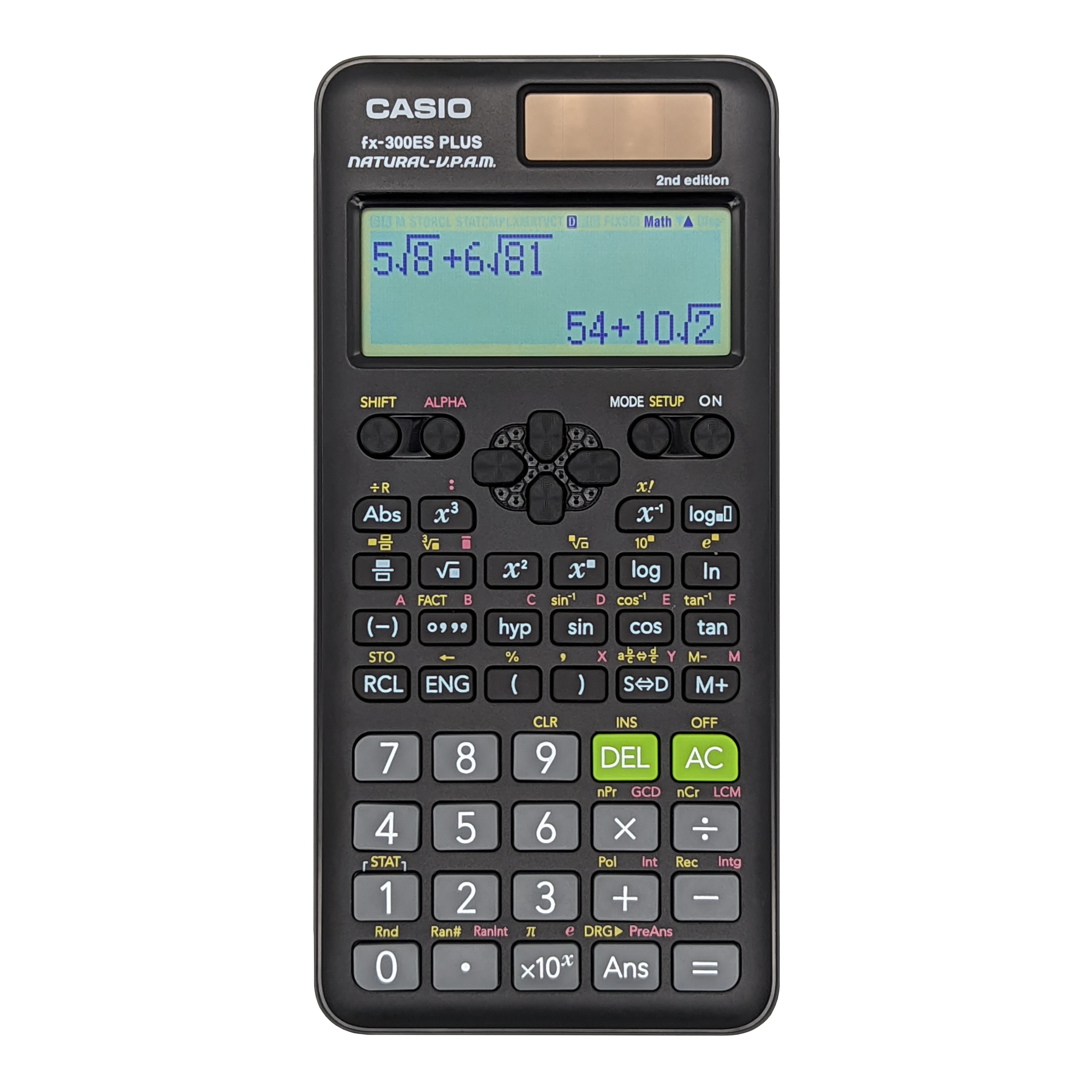 fx-300ES PLUS 2nd Edition | All Black Scientific Calculator - Image 8