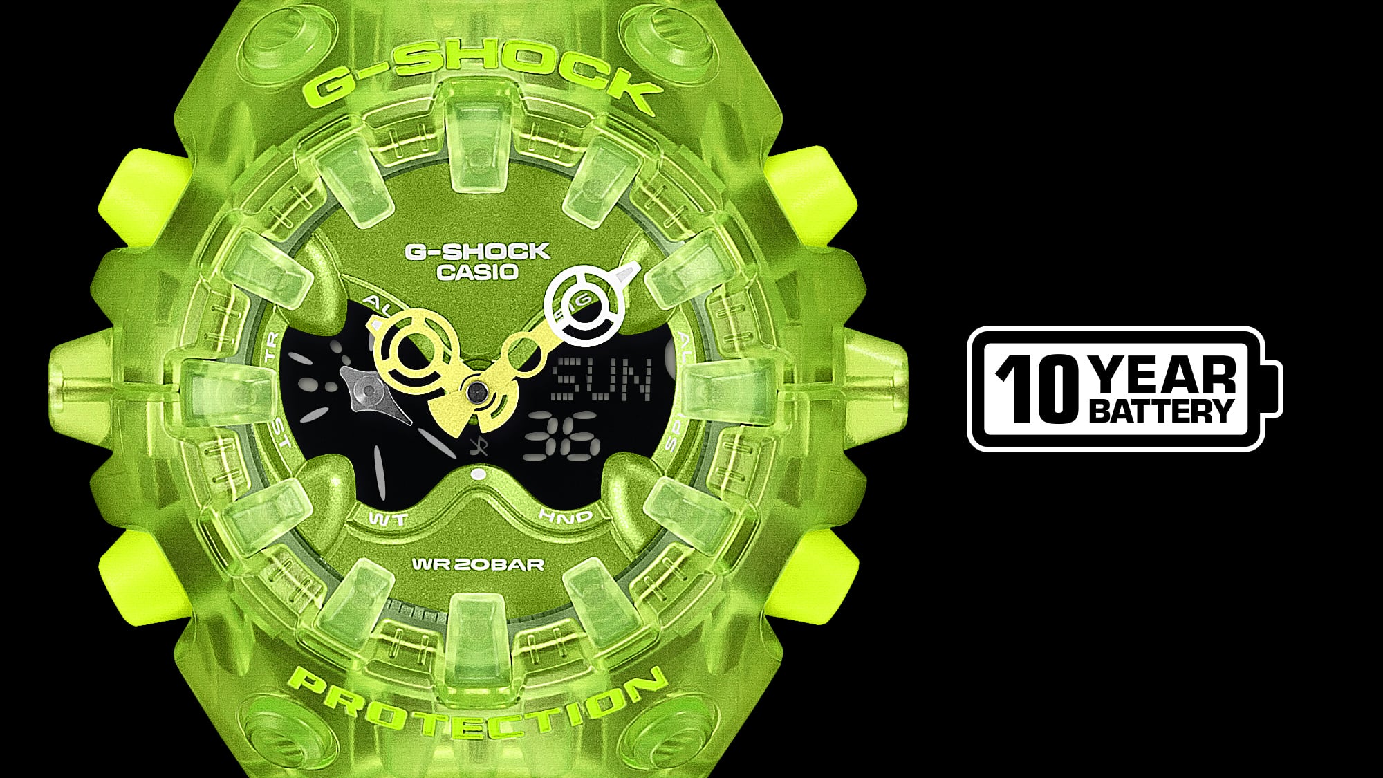 GAV01SKE-3A | G-SHOCK ANALOG-DIGITAL Green - Image 4